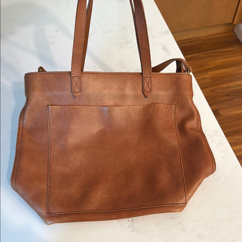 Madewell Brown Leather Tote Bag